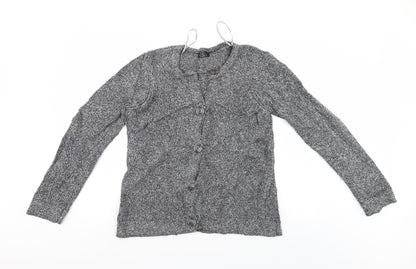 Bonmarché Womens Grey Cardigan Jumper Size M