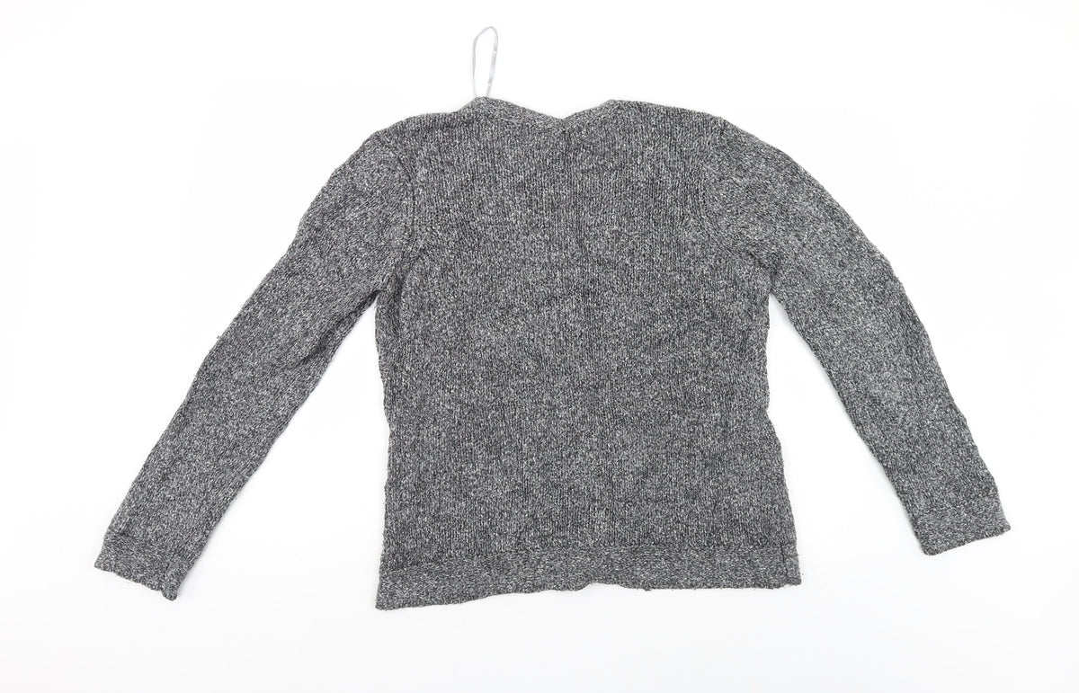 Bonmarché Womens Grey Cardigan Jumper Size M