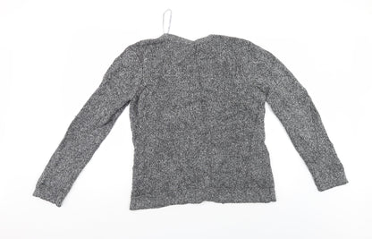 Bonmarché Womens Grey Cardigan Jumper Size M