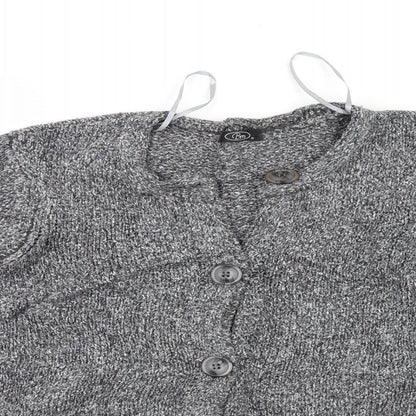 Bonmarché Womens Grey Cardigan Jumper Size M