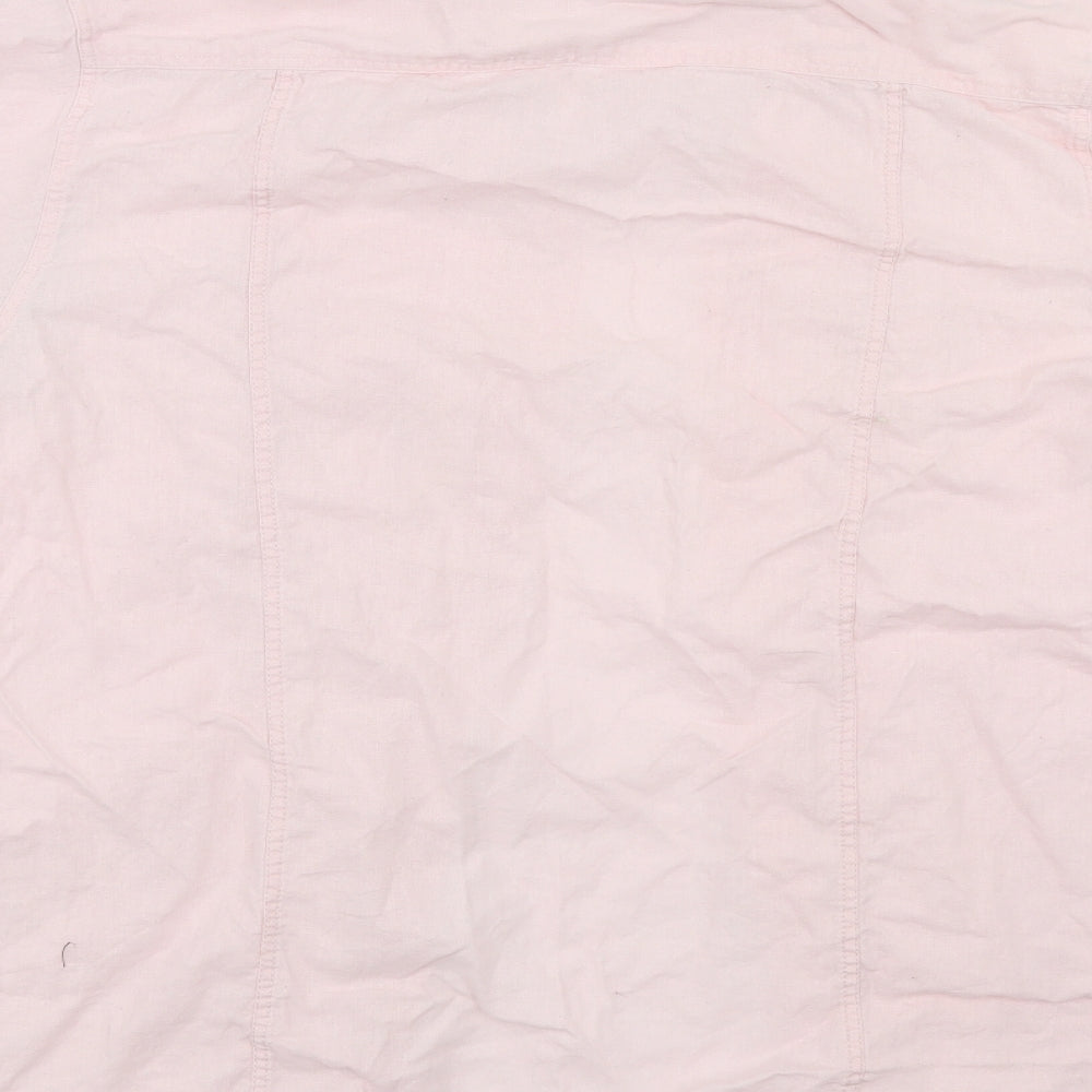 George Mens Pink    Button-Up Size M