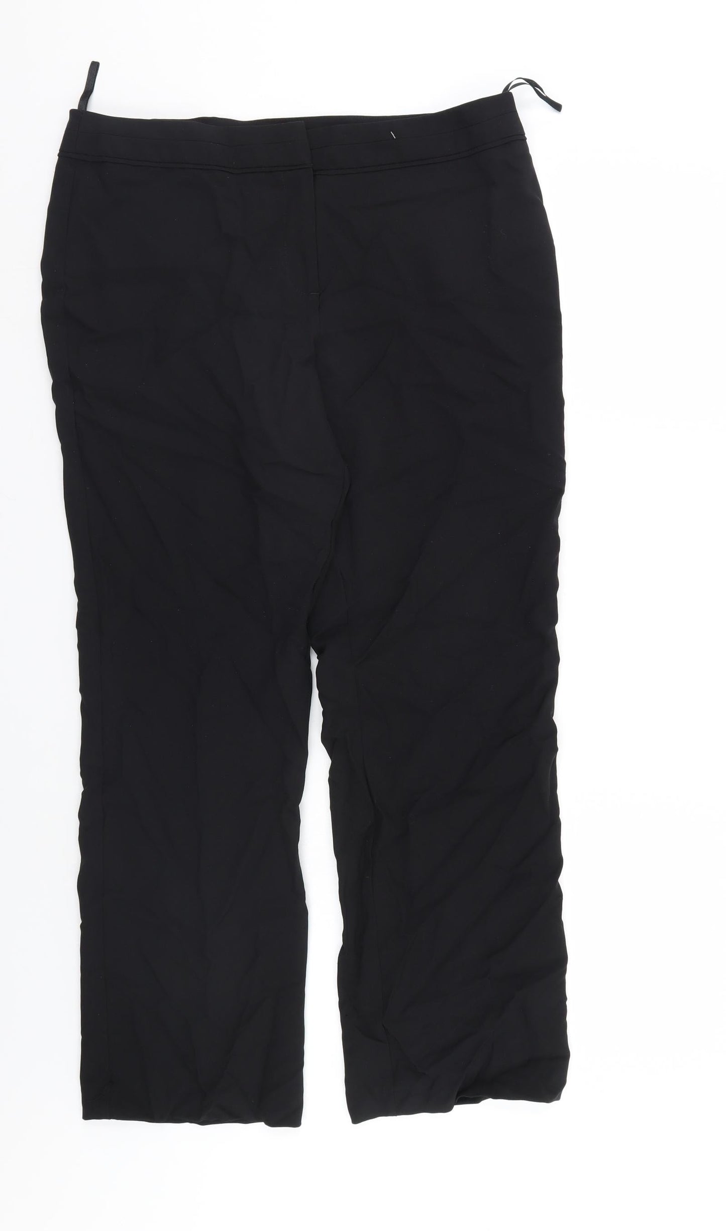Womens UK Size 12 F&F Regular Fit  Black Trousers