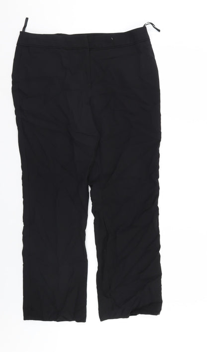 Womens UK Size 12 F&F Regular Fit  Black Trousers