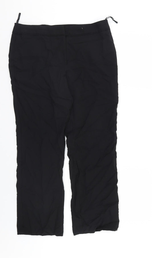 F&F Womens Black   Trousers  Size 12 L27 in