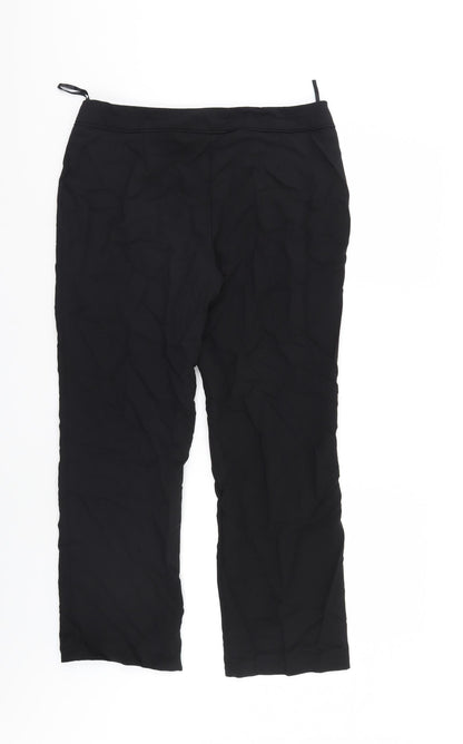 Womens UK Size 12 F&F Regular Fit  Black Trousers