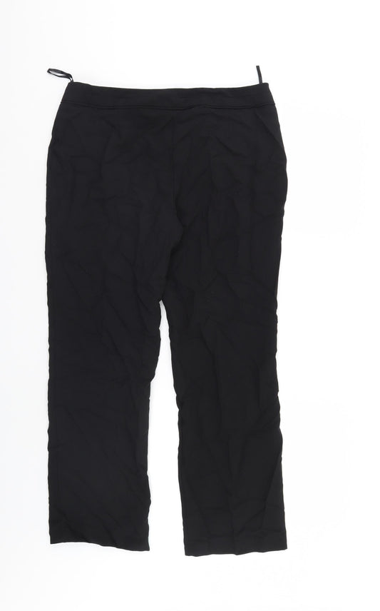 F&F Womens Black   Trousers  Size 12 L27 in