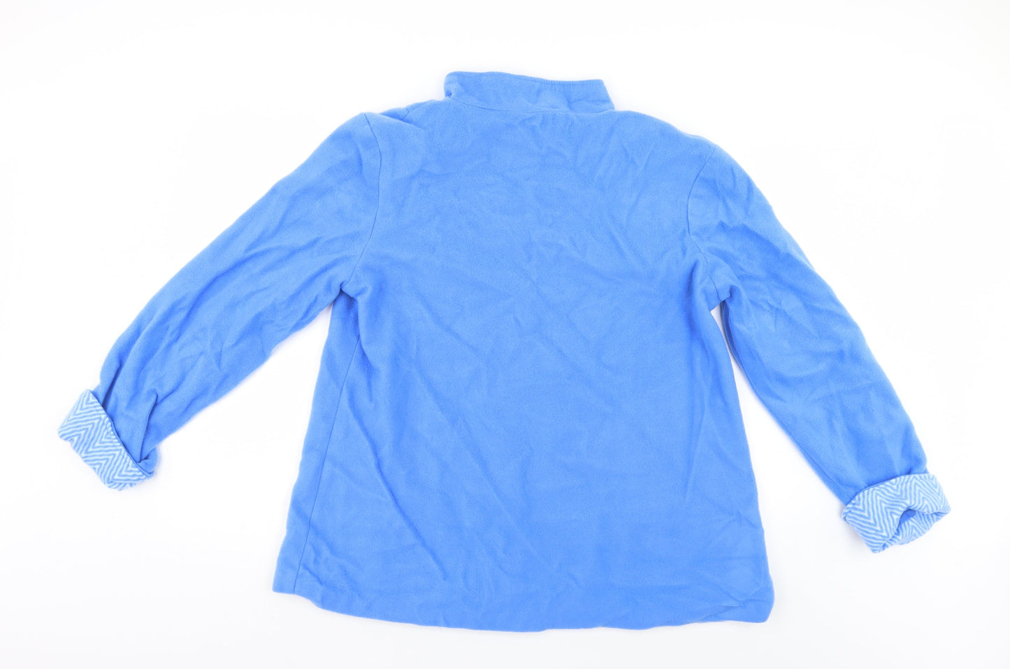 Womens UK Size M Anne De Lancay Blue Quilted Coat
