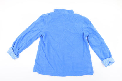 Womens UK Size M Anne De Lancay Blue Quilted Coat