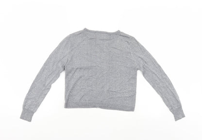 Suchita Womens Silver   Cardigan Jumper Size 4