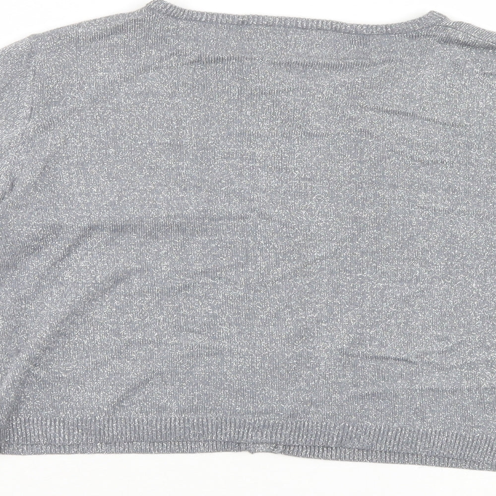 Suchita Womens Silver   Cardigan Jumper Size 4