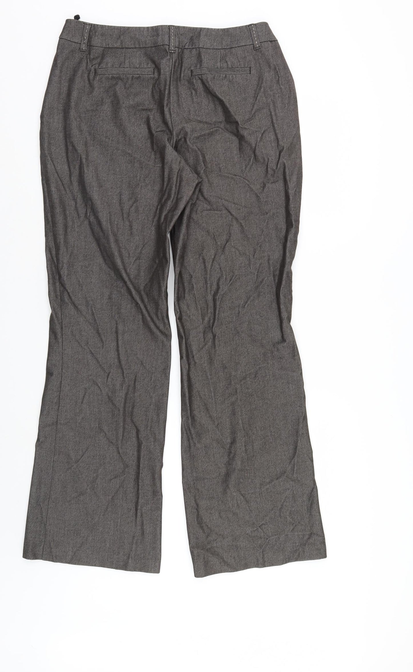 Womens UK Size 12 Marks and Spencer Regular Fit  Brown Trousers