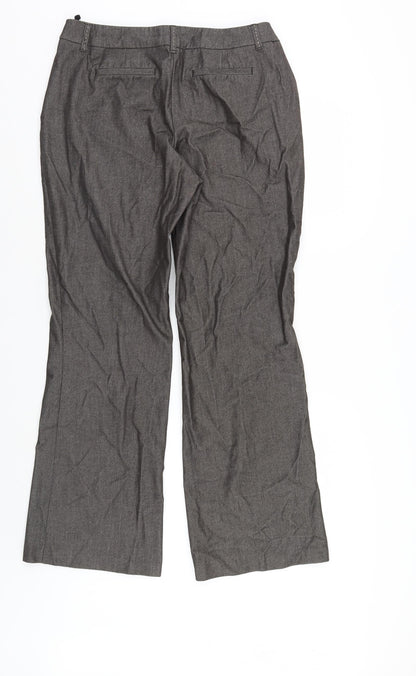 Womens UK Size 12 Marks and Spencer Regular Fit  Brown Trousers
