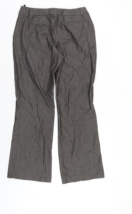 Womens UK Size 12 Marks and Spencer Regular Fit  Brown Trousers