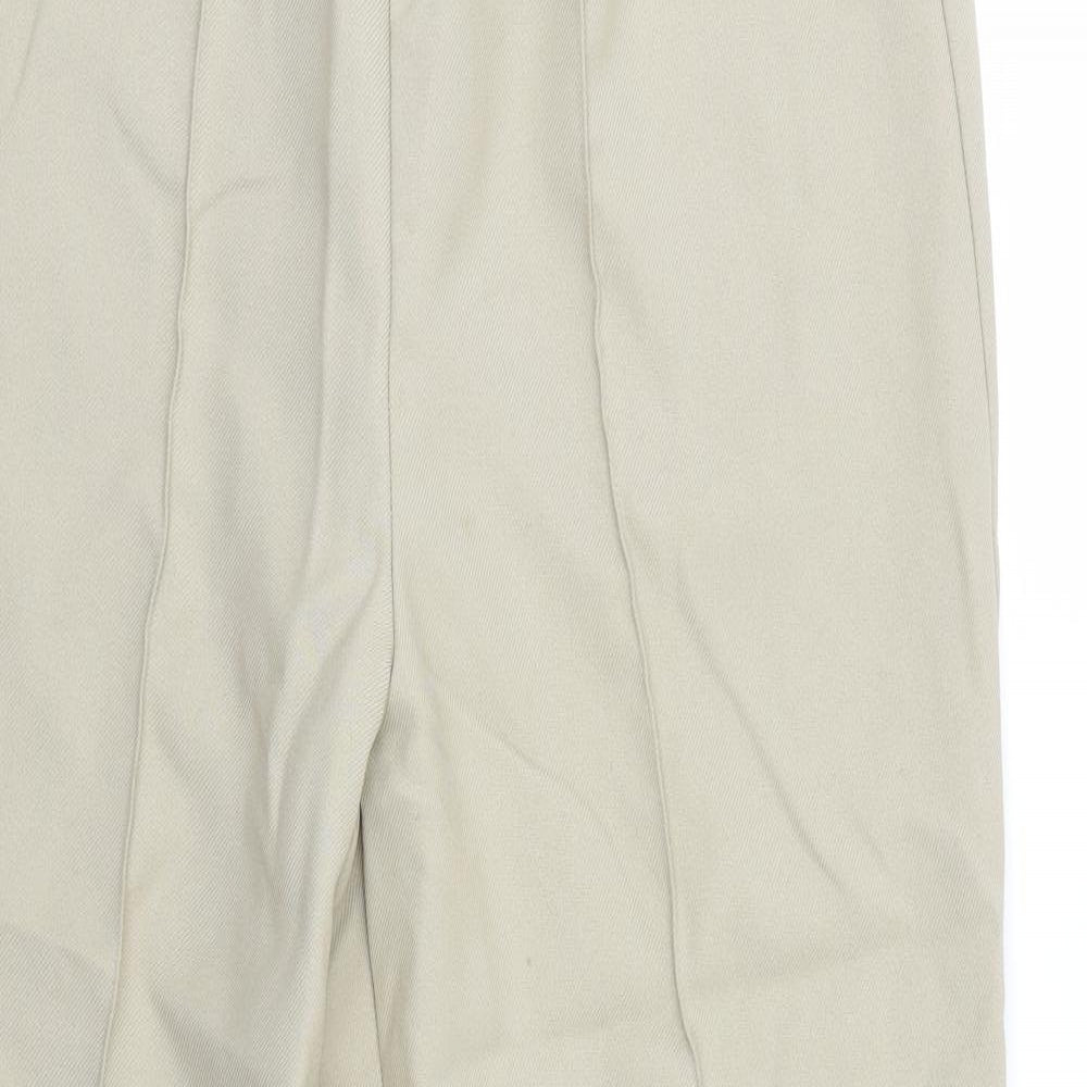 Unity Womens Beige   Trousers  Size 16 L25 in - Elastic Waist