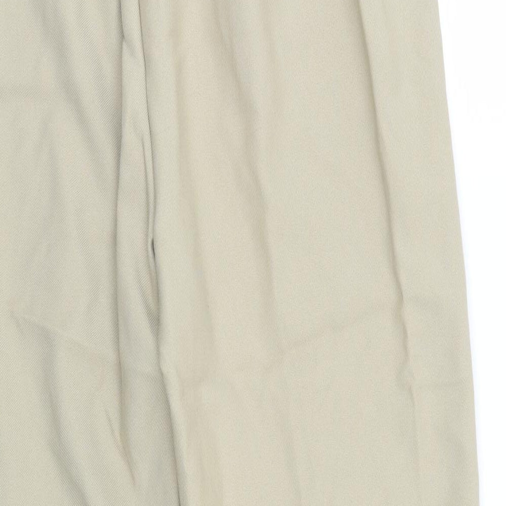 Unity Womens Beige   Trousers  Size 16 L25 in - Elastic Waist