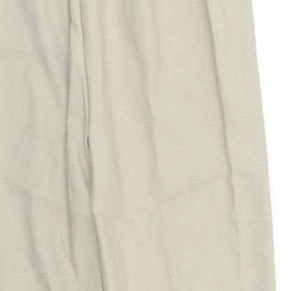 Unity Womens Beige   Trousers  Size 16 L25 in - Elastic Waist
