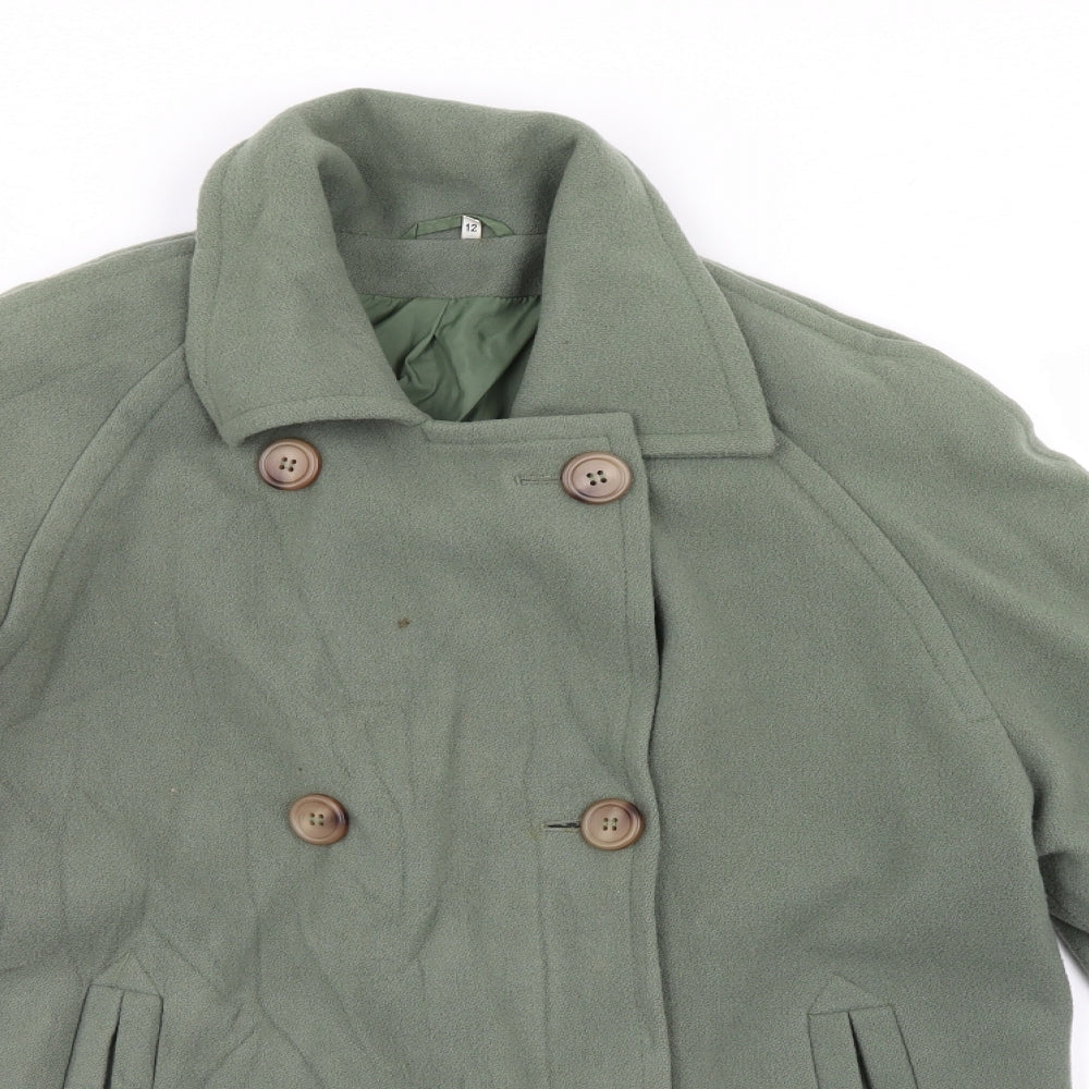 Edinburgh Womens Green   Motorcycle Jacket Coat Size 12