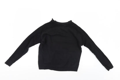 Zara Womens Black   Pullover Sweatshirt Size S