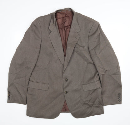 Mens UK Size 44 Mr Harry Regular Brown Suit Jacket