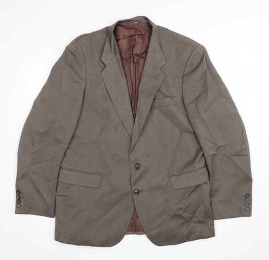 Mens UK Size 44 Mr Harry Regular Brown Suit Jacket