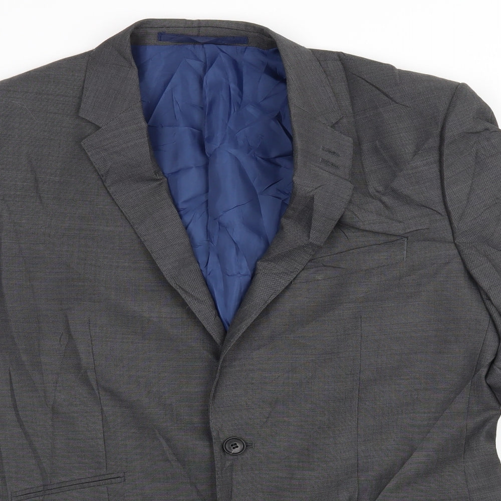Mens UK Size 40 M&S Big & Tall Grey Suit Jacket