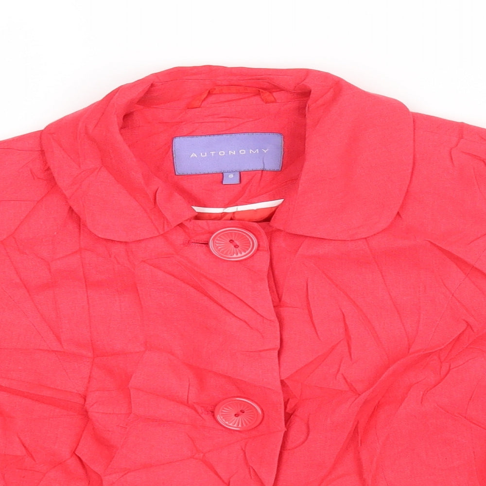 Autonomy Womens Red   Jacket  Size 8