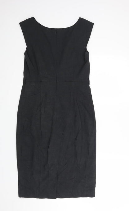 M&S Womens Grey   Pencil Dress  Size 10