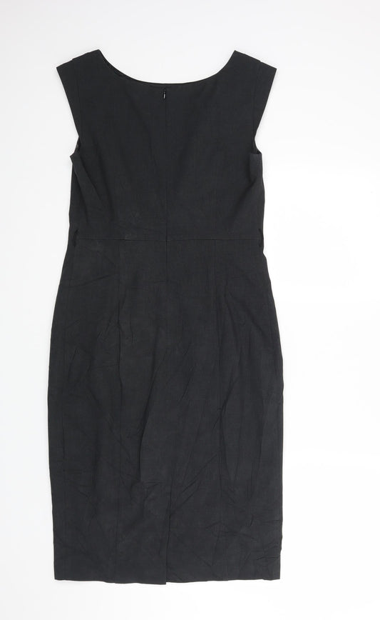 M&S Womens Grey   Pencil Dress  Size 10