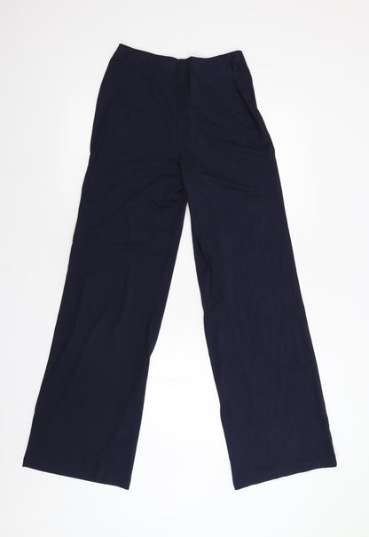 Womens UK Size 8 Preworn Regular Fit Sweatpants Blue Trousers