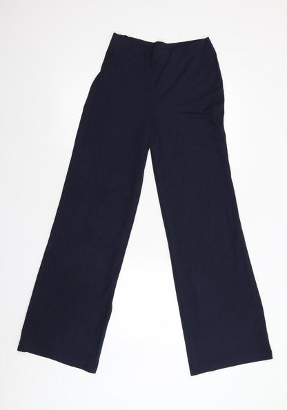 Womens UK Size 8 Preworn Regular Fit Sweatpants Blue Trousers