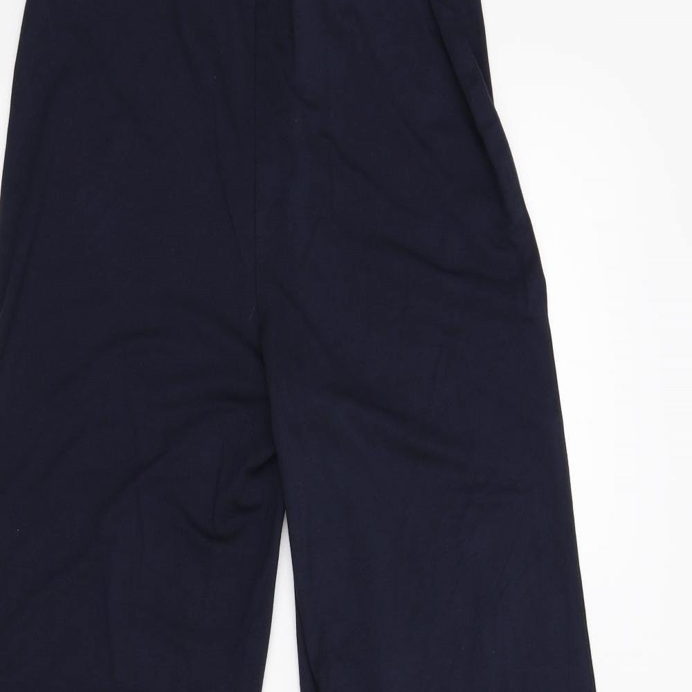 Womens UK Size 8 Preworn Regular Fit Sweatpants Blue Trousers