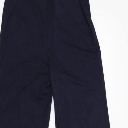 Womens UK Size 8 Preworn Regular Fit Sweatpants Blue Trousers