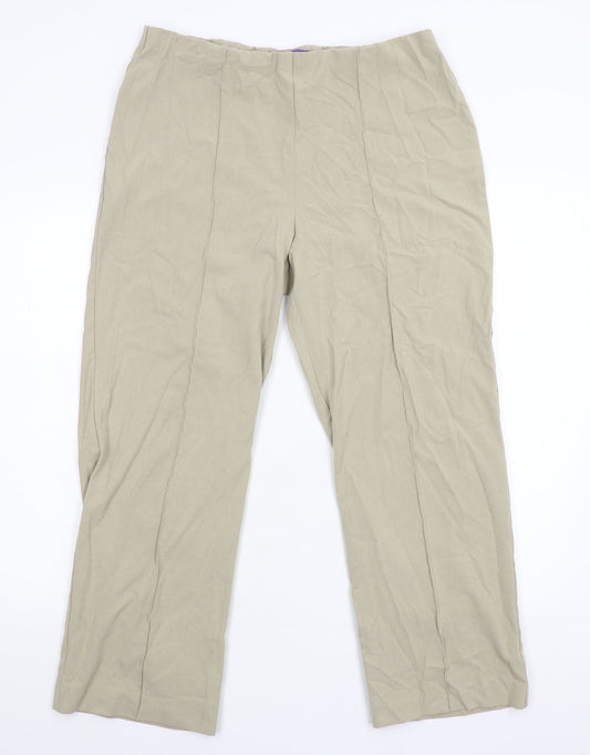 Autonomy Womens Beige   Trousers  Size 16 L26 in