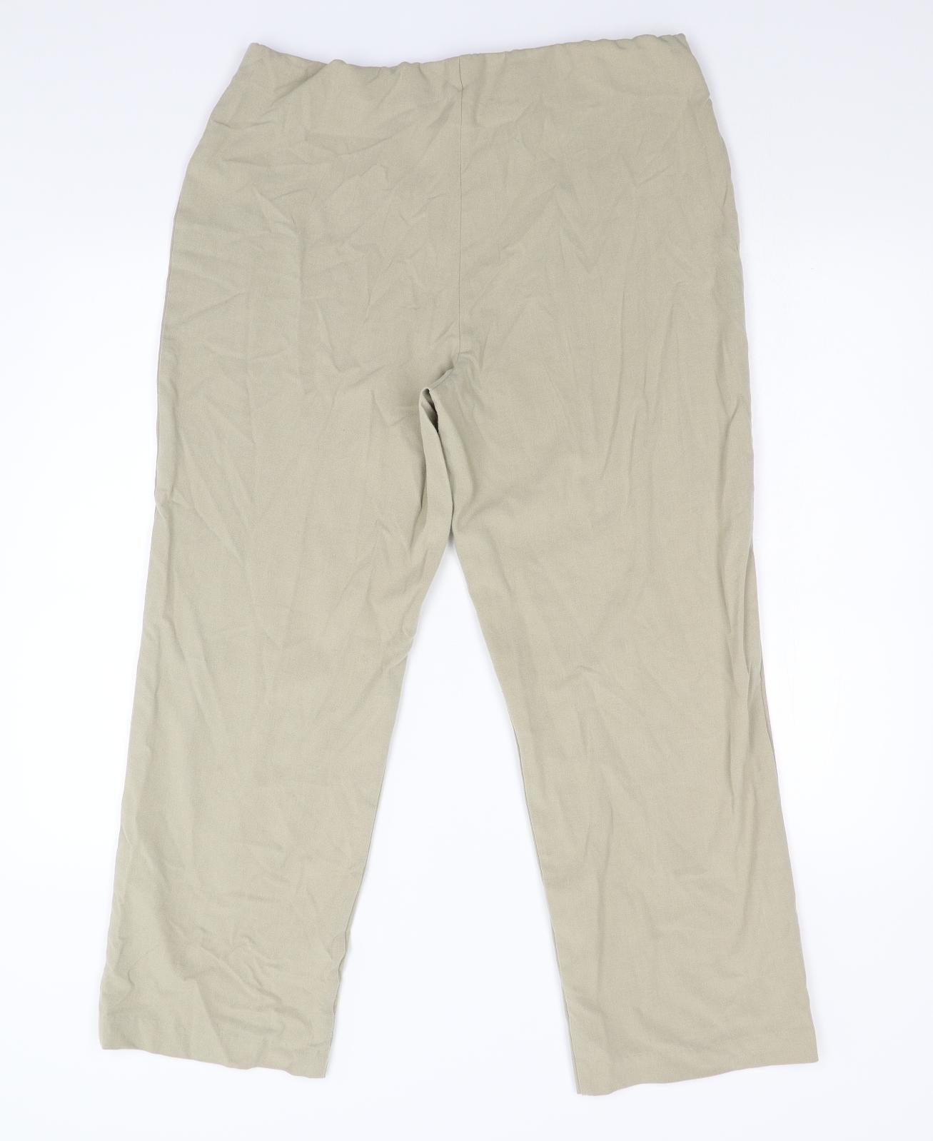 Autonomy Womens Beige   Trousers  Size 16 L26 in