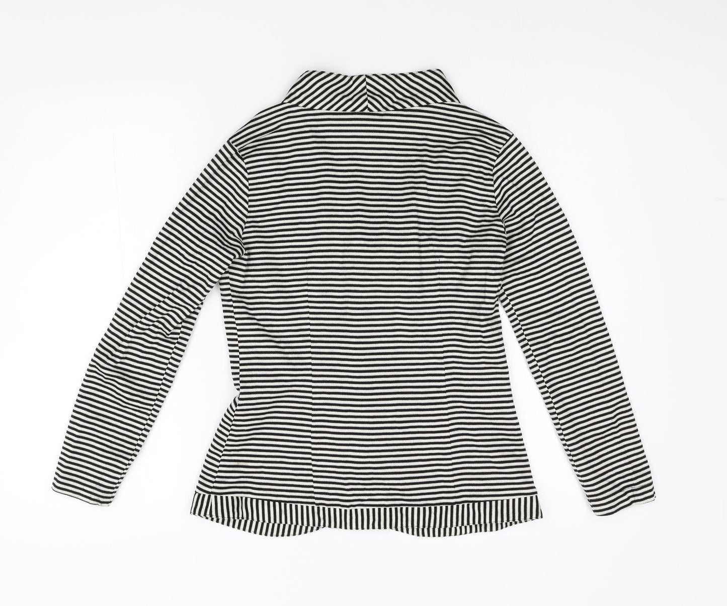 Ma Ena Womens Multicoloured Striped  Cardigan Jumper Size M