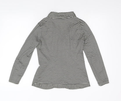 Ma Ena Womens Multicoloured Striped  Cardigan Jumper Size M