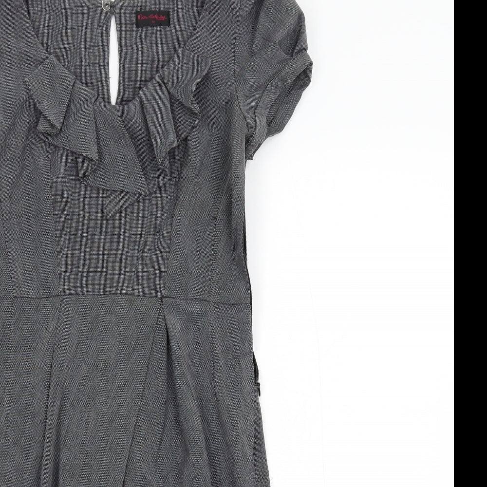 Miss Selfridge Womens Grey   Shift  Size 10