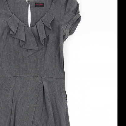 Miss Selfridge Womens Grey   Shift  Size 10