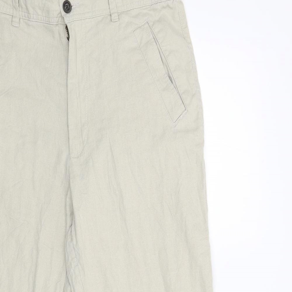 Womens UK Size 34 M&S Regular Fit  Beige Trousers
