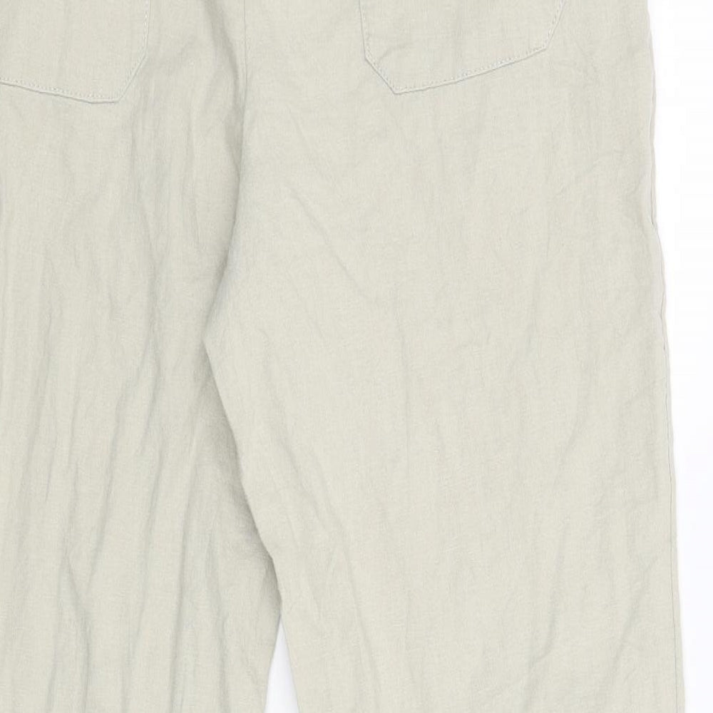Womens UK Size 34 M&S Regular Fit  Beige Trousers