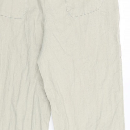 Womens UK Size 34 M&S Regular Fit  Beige Trousers