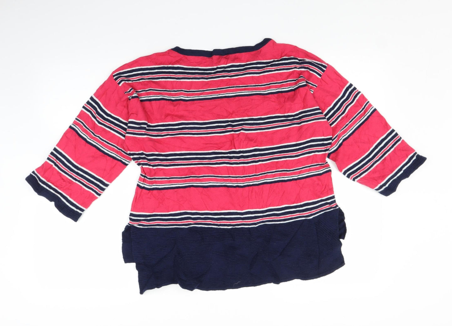 NEXT Womens Pink Striped  Pullover Jumper Size 8