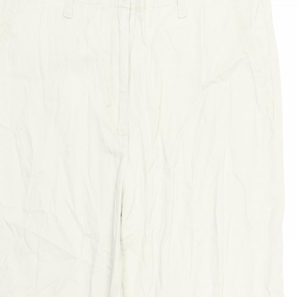 Womens UK Size 12 Papaya Regular Fit  Ivory Trousers