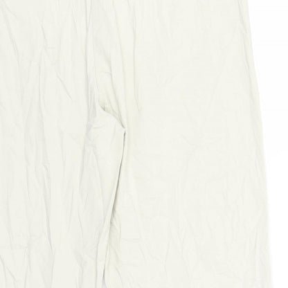 Womens UK Size 12 Papaya Regular Fit  Ivory Trousers