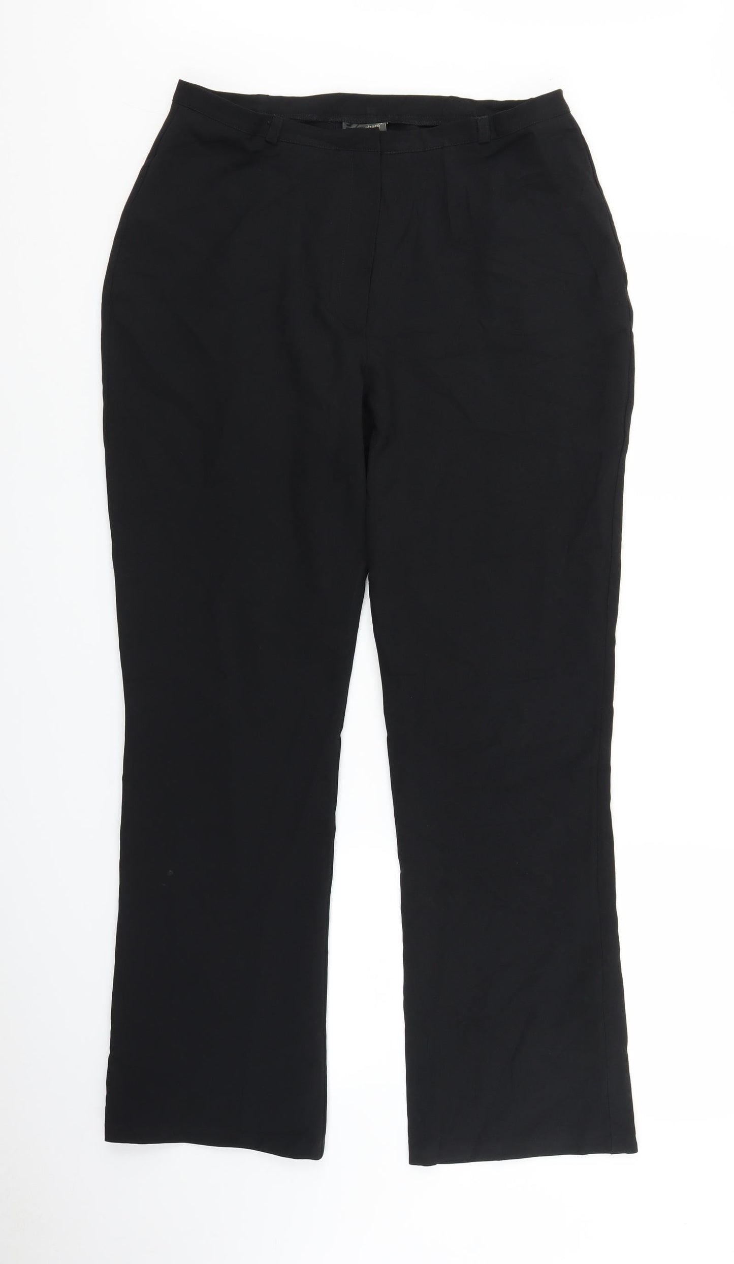 Womens UK Size 14 Atmosphere Regular Fit Capri Black Trousers