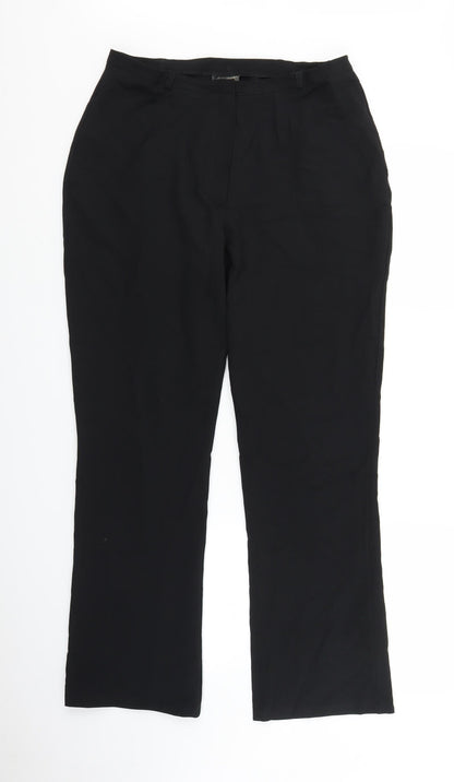 Womens UK Size 14 Atmosphere Regular Fit Capri Black Trousers