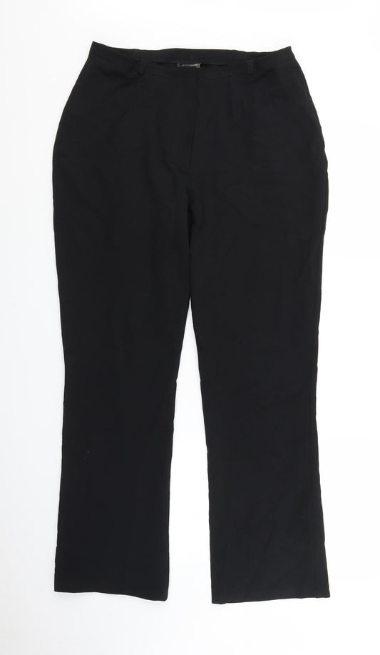 Womens UK Size 14 Atmosphere Regular Fit Capri Black Trousers
