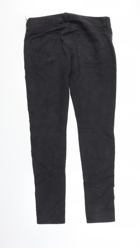 Gap Womens Black  Denim Straight Jeans Size 30 in L29 in