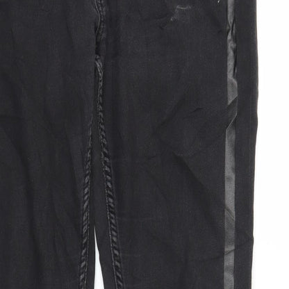 Gap Womens Black  Denim Straight Jeans Size 30 in L29 in