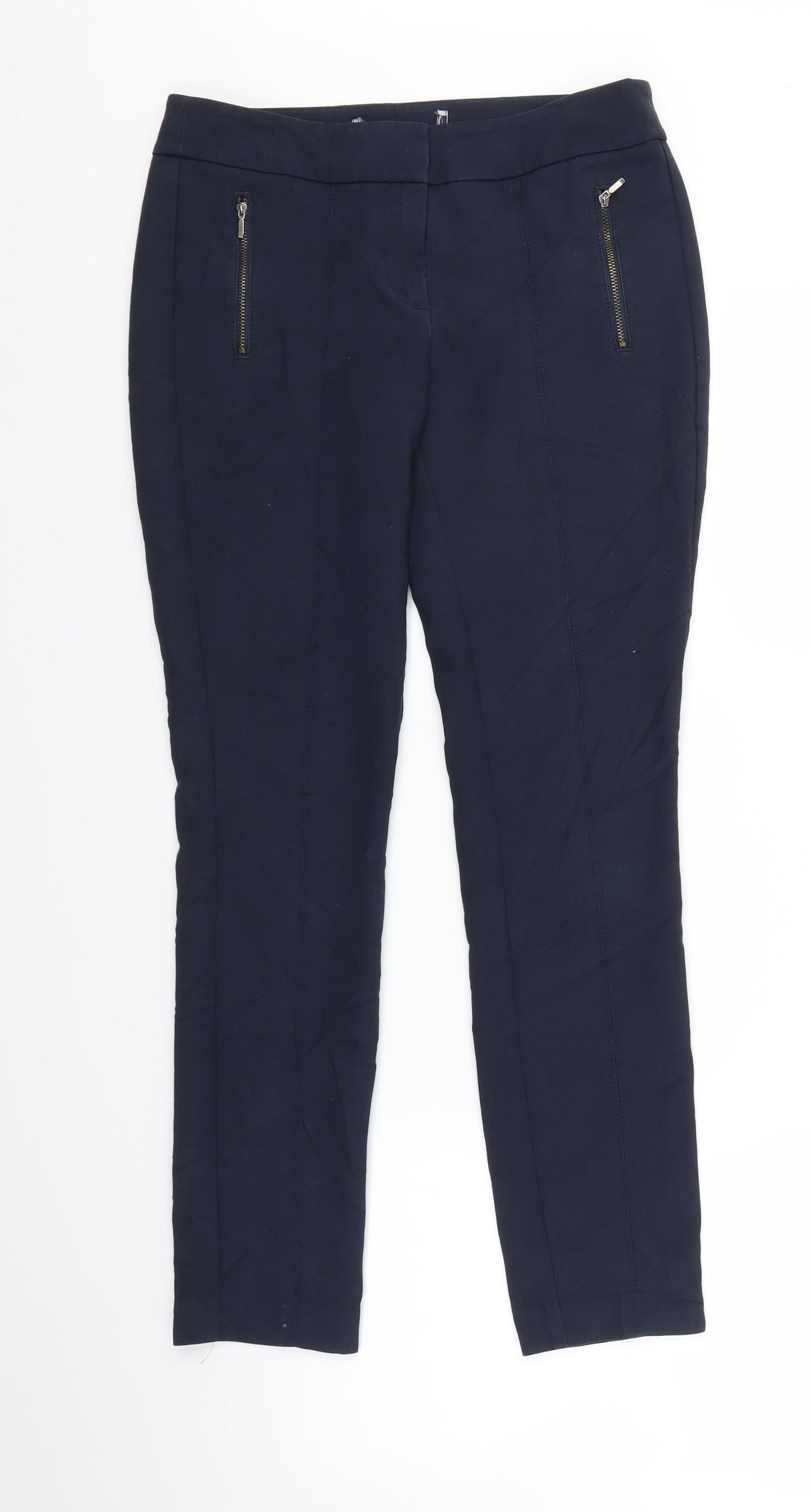 Womens UK Size 6 NEXT Regular Fit  Blue Trousers